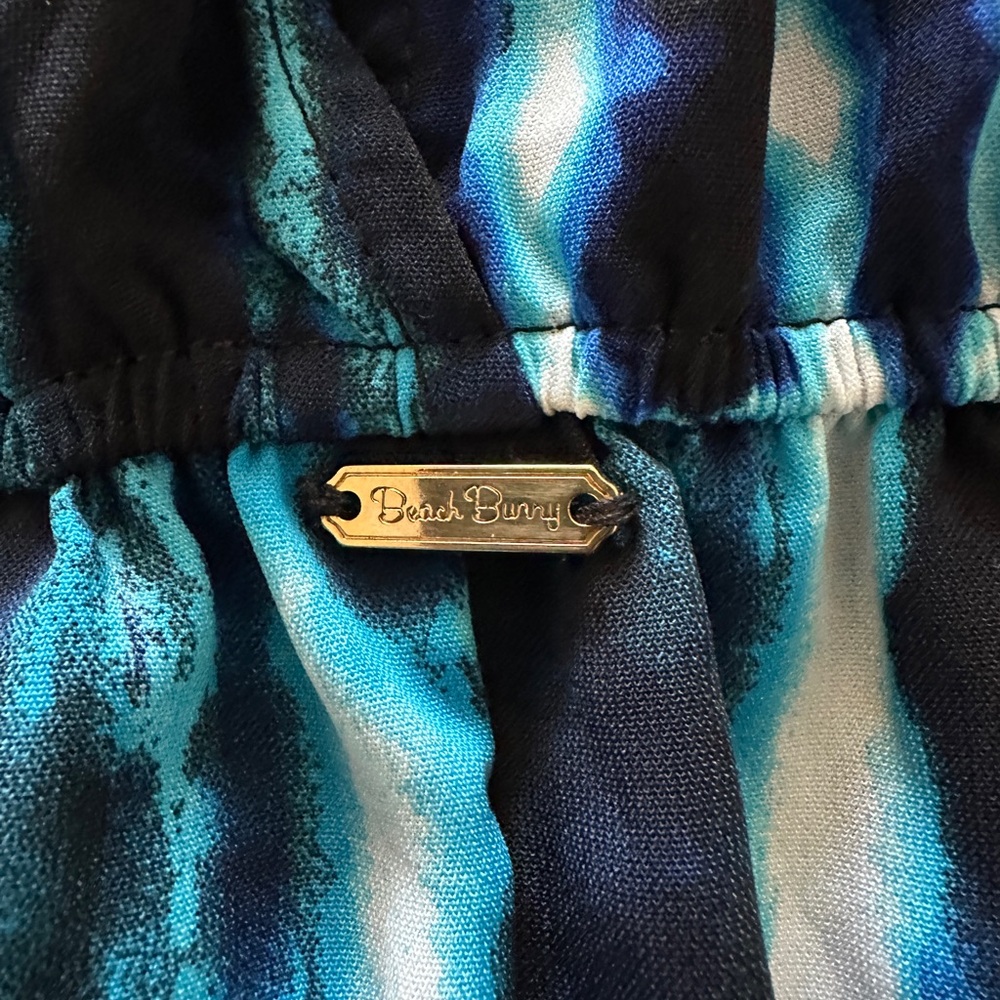 Beach Bunny Making Waves Blue Tie Dye Romper - Picture 4 of 9
